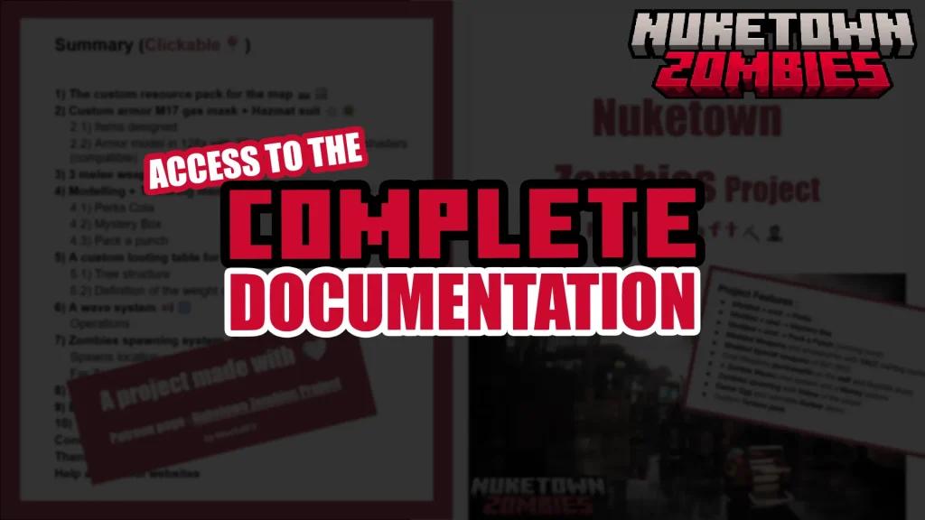 Documentation de Nuketown Zombies Minecraft
