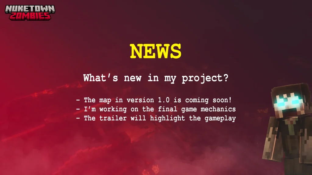 Présentation des nouveautés de nuketown minecraft zombies